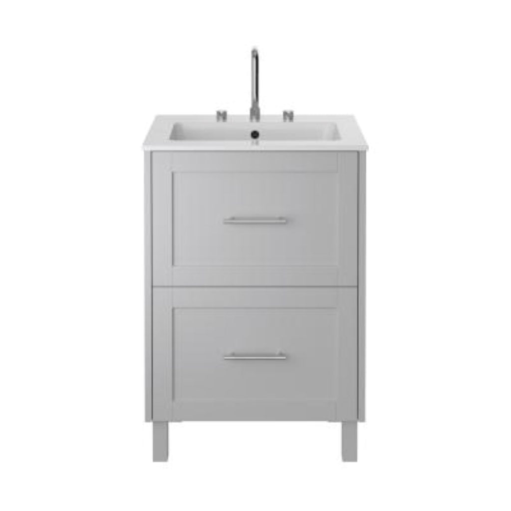 Heritage Lynton 600mm Freestanding Vanity Unit - Dove Grey