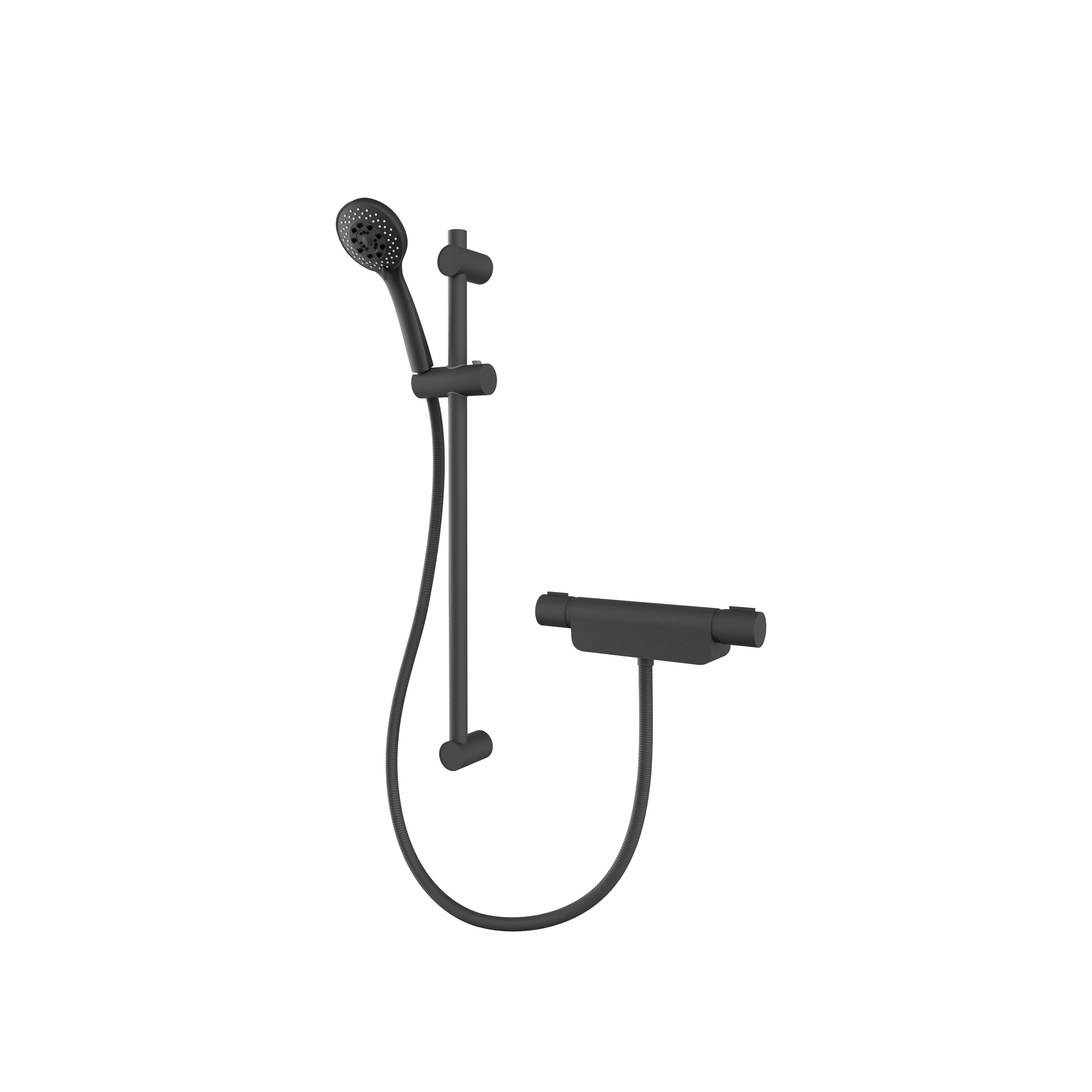 Aqualisa Midas 220 Bar Shower & Kit Matt Black MD220S.MB