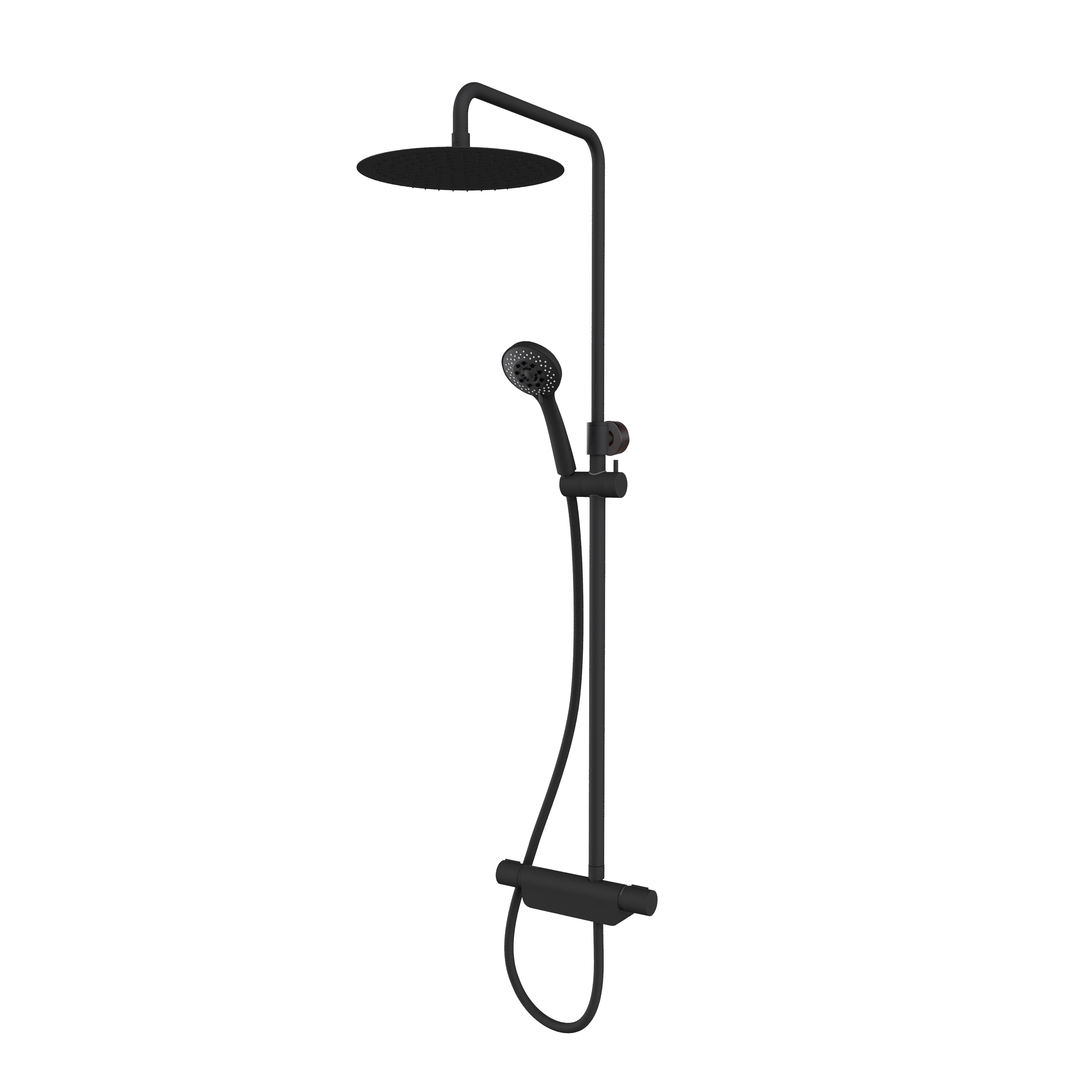 Aqualisa Midas 220 Shower Column in Matt Black MD220SC.MB