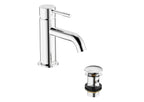 Bristan Mila Basin Mixer Tap with Clicker Waste Chrome MI BAS C