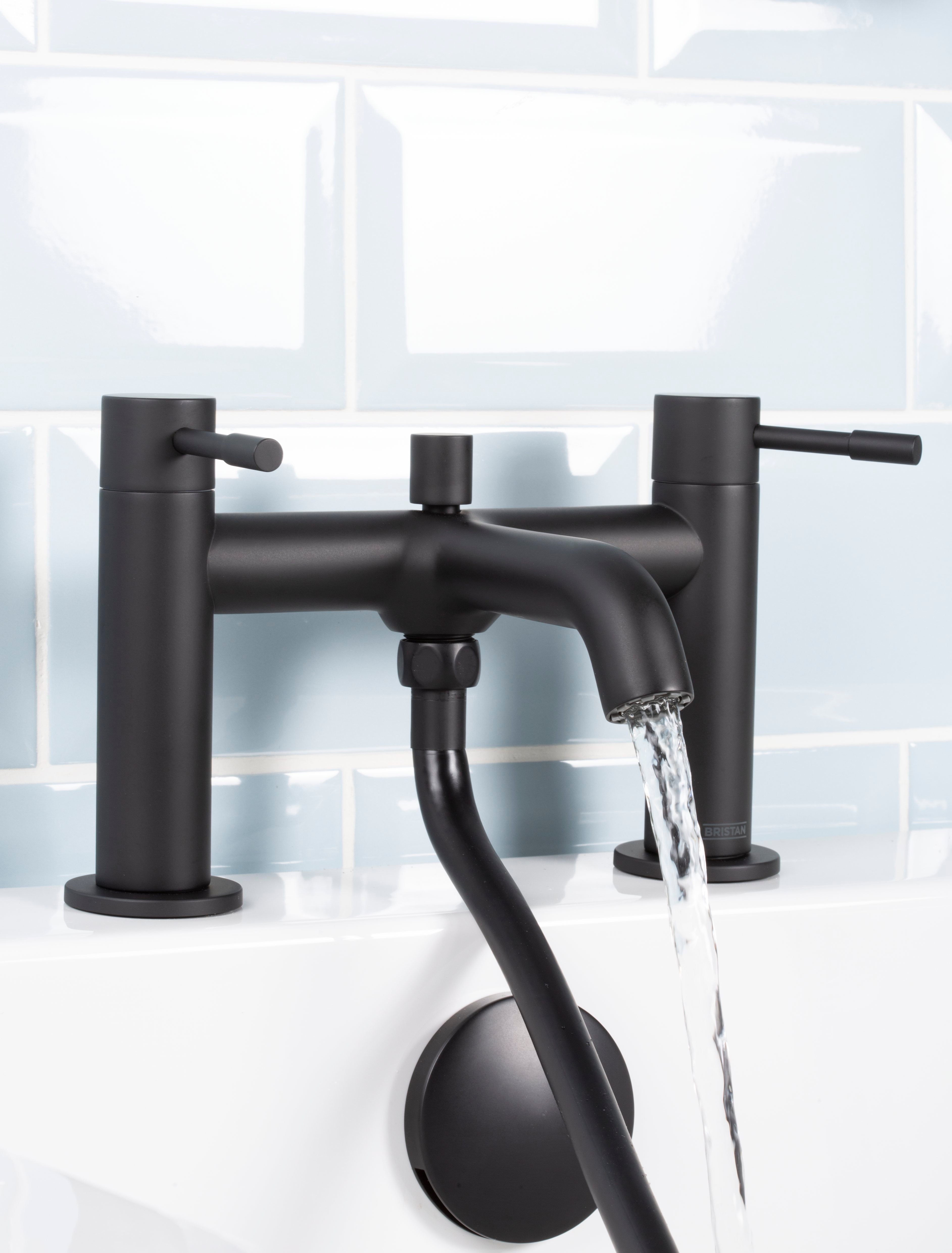 Bristan Mila Bath Shower Mixer Tap Black MI BSM BLK