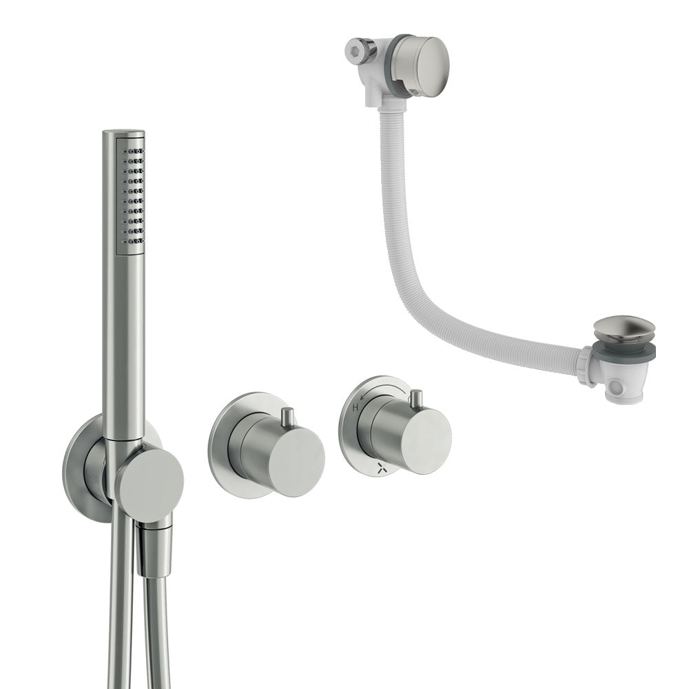 Crosswater Module Shower Set 5 Brushed Nickel