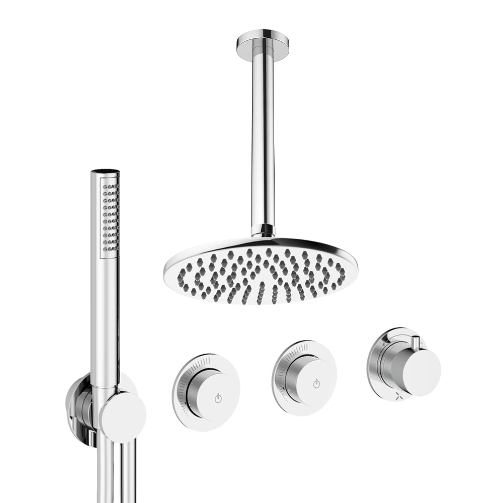 Crosswater Module Shower Set 8 Chrome 200mm Ceiling Mounted