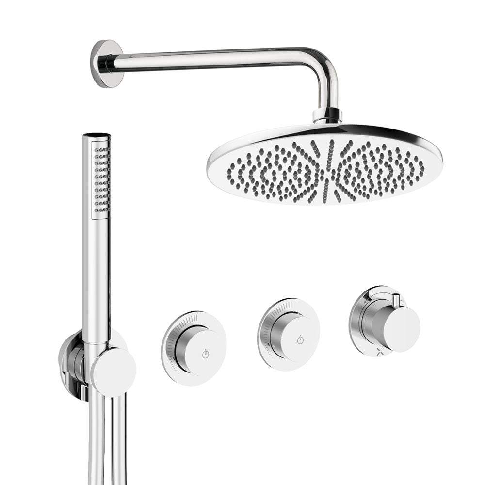 Crosswater Module Shower Set 8 Chrome 300mm