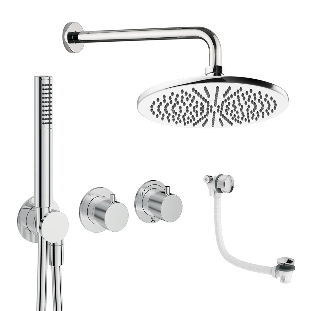 Crosswater Module Shower Set 9 Chrome 300mm