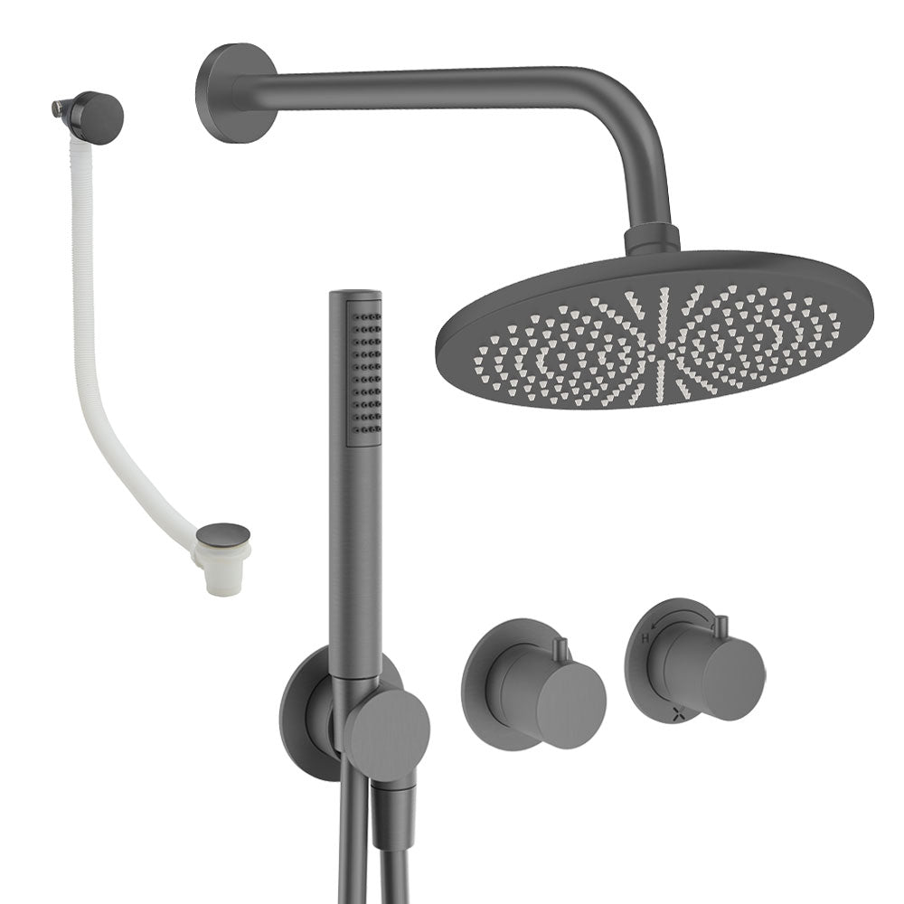 Crosswater Module Shower Set 9 Slate 300mm