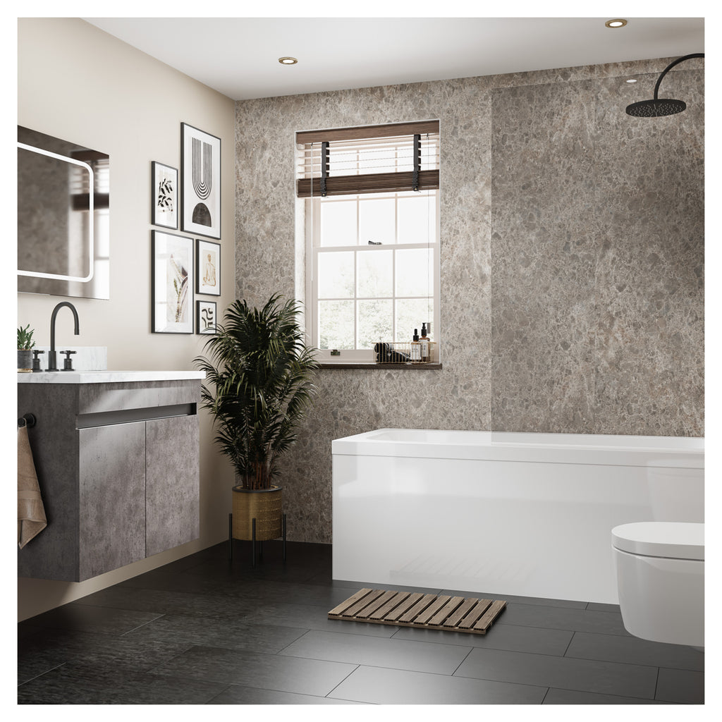 Multipanel Linda Barker Hydrolock 2400mm x 900mm Siena Marble