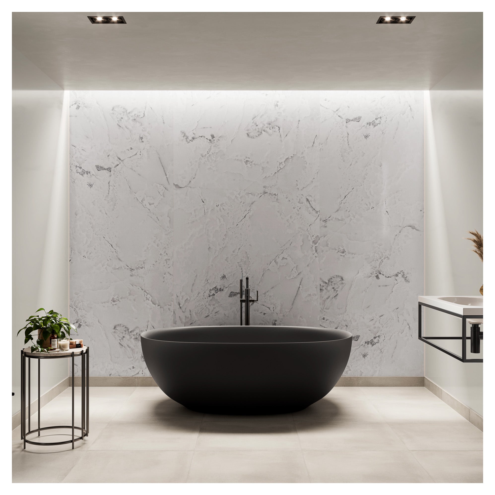 Multipanel Linda Barker Hydrolock 2400mm x 598mm Onyx Marble