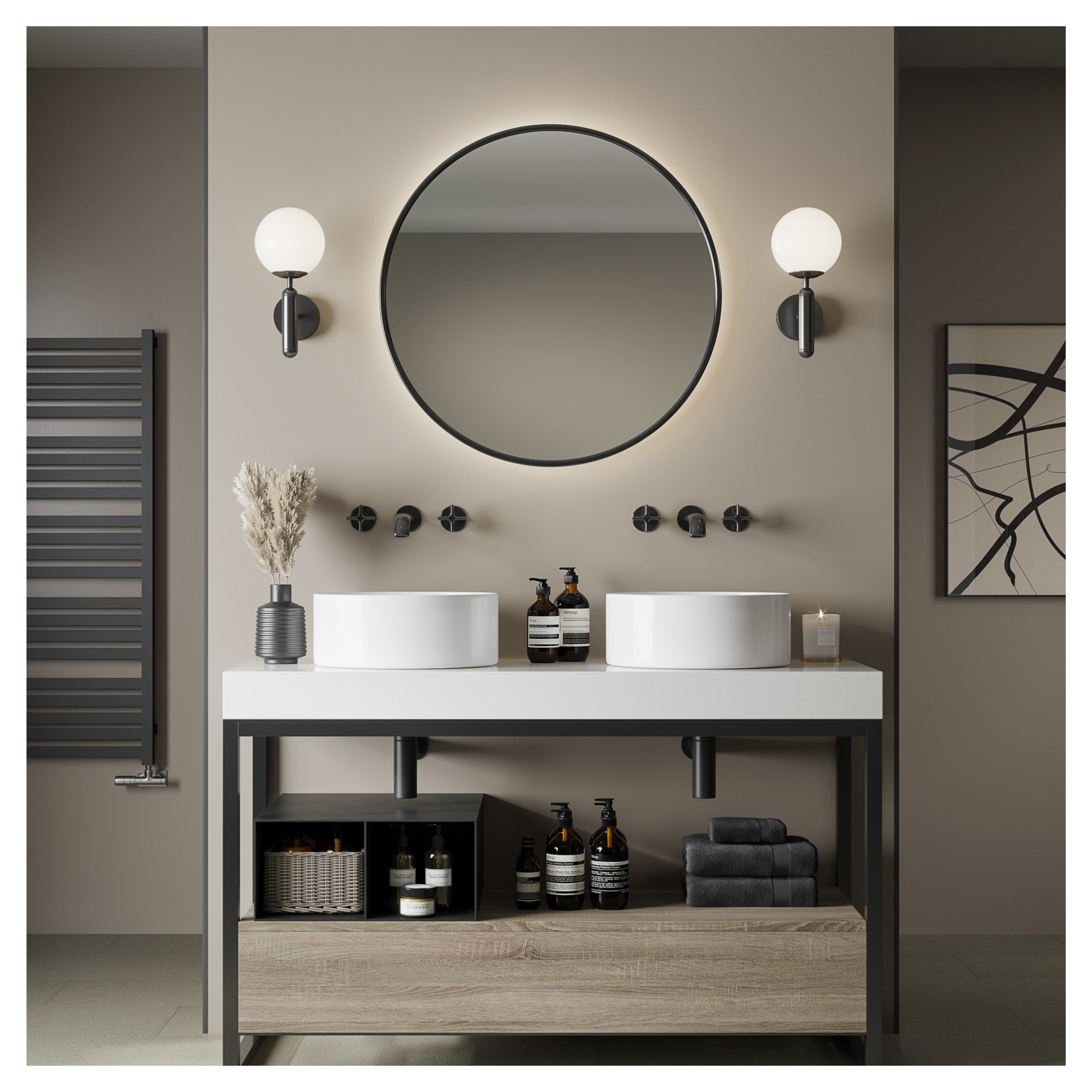 Multipanel Pure Unlipped 2400mm x 1200mm Taupe Grey