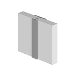 Multipanel CLASSIC - Type D - Continuous H Joint - Aluminium Extrusion - Brushed Brass - 2450mm Long