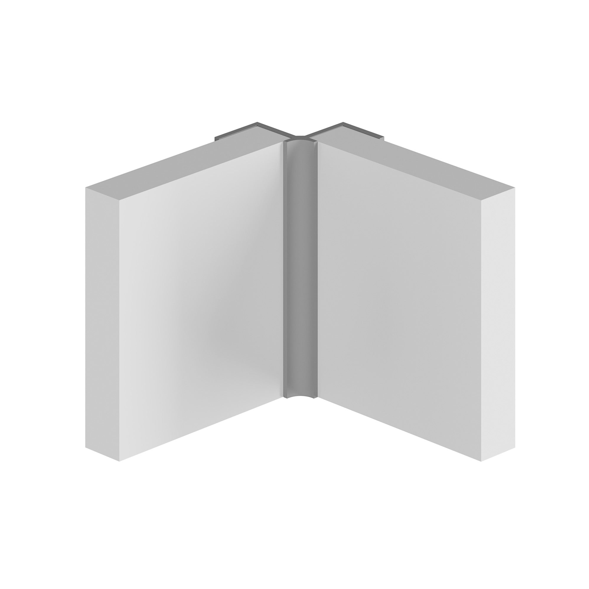 Multipanel CLASSIC - Type A - Interl Corner - Aluminium Extrusion - Brushed Brass - 2450mm Long