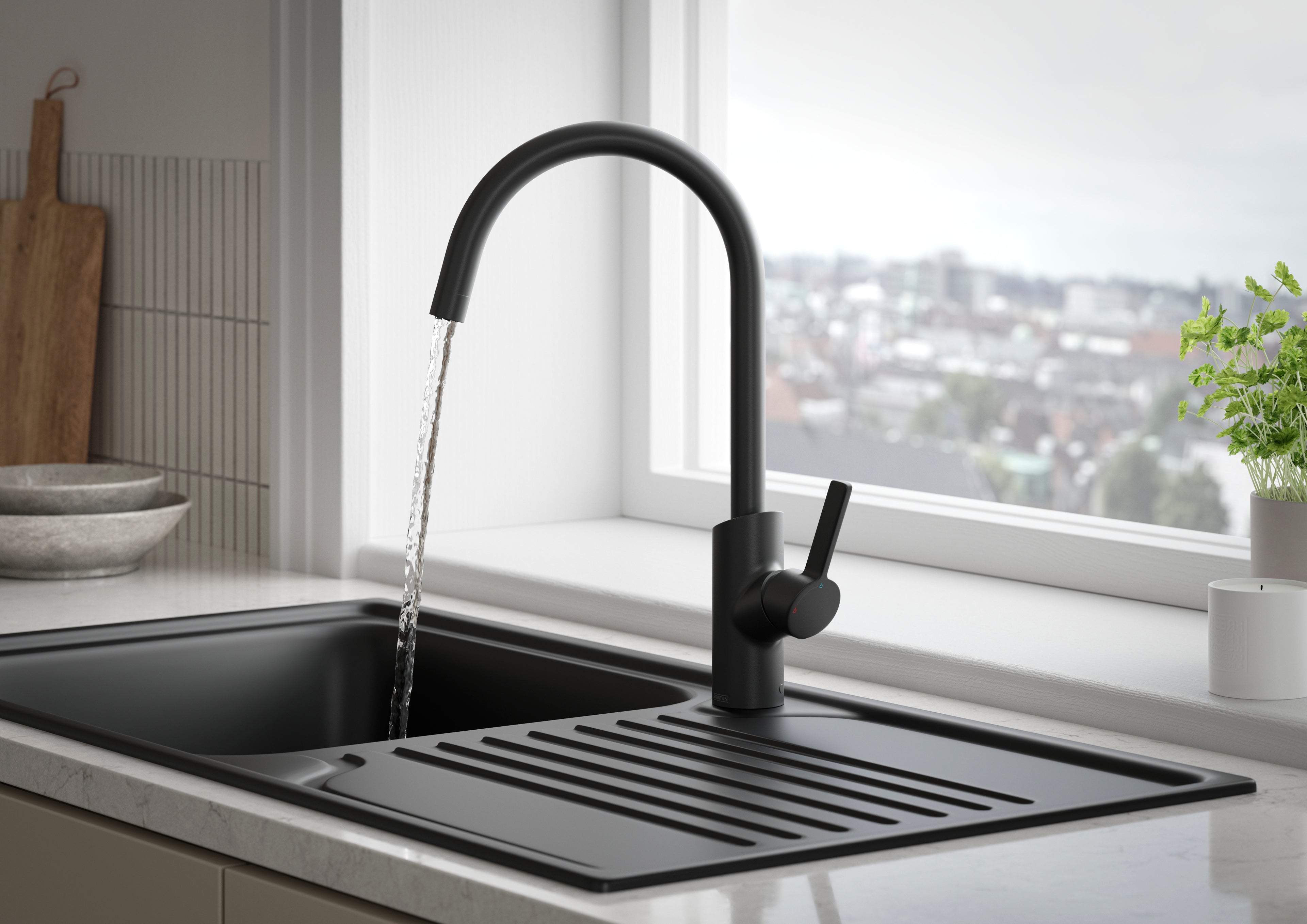 Bristan Maple EF Sink Mixer MPl EFSNK BLK Black MPL EFSNK BLK
