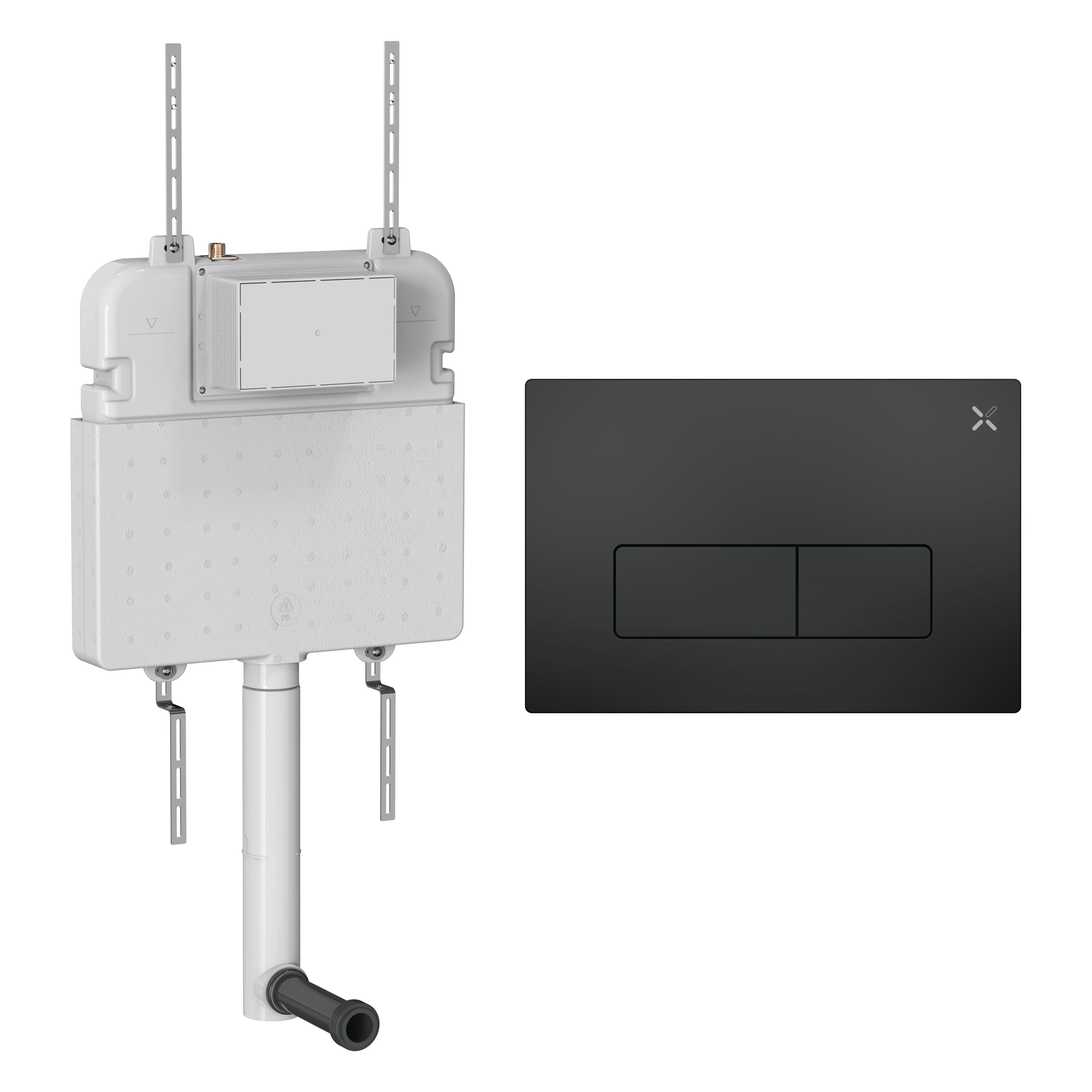 Crosswater MPRO Cistern Set 2 Matt Black