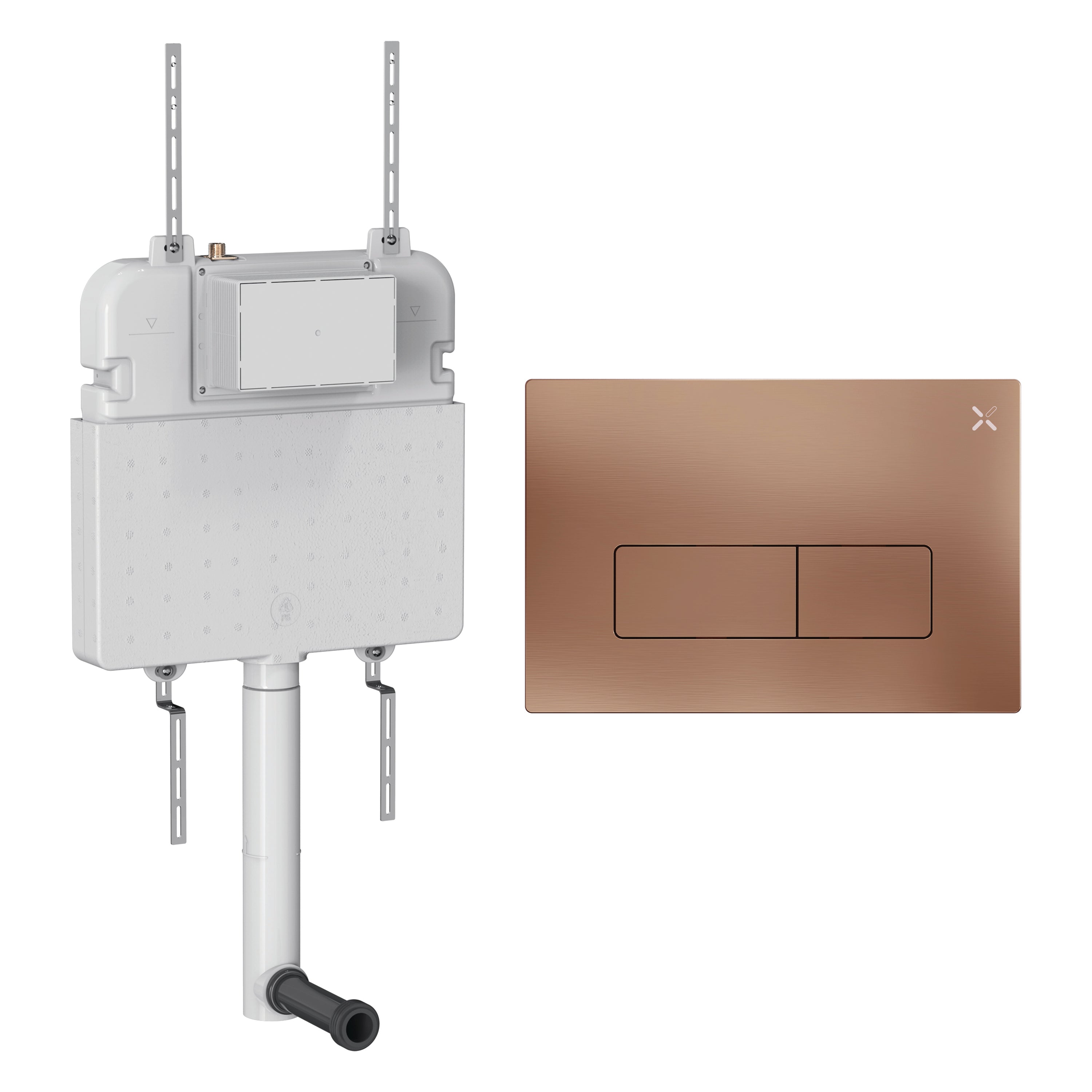 Crosswater MPRO Cistern Set 2 Brushed Bronzze