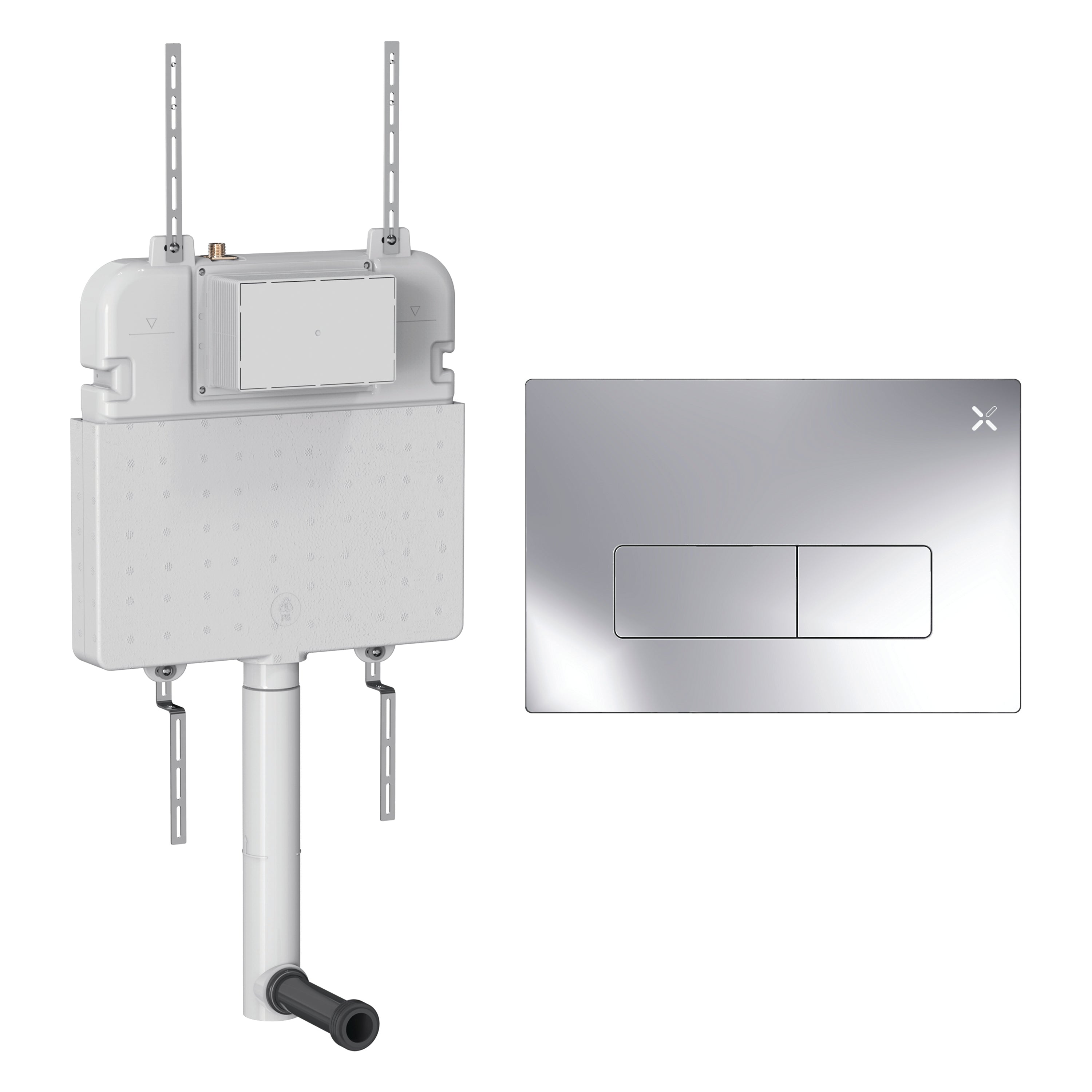Crosswater MPRO Cistern Set 2 Chrome