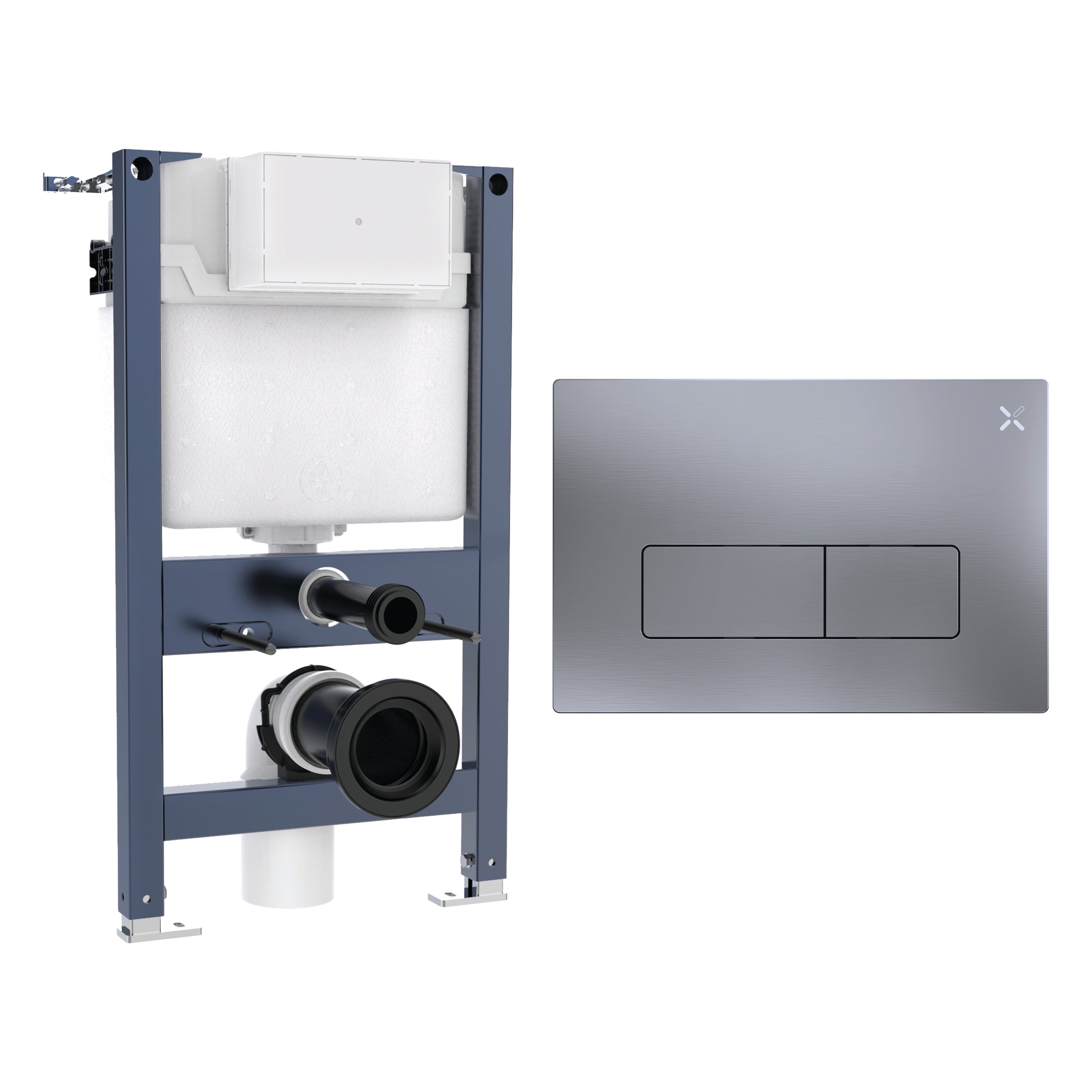 Crosswater MPRO Frame Set 1 Brushed Nickel
