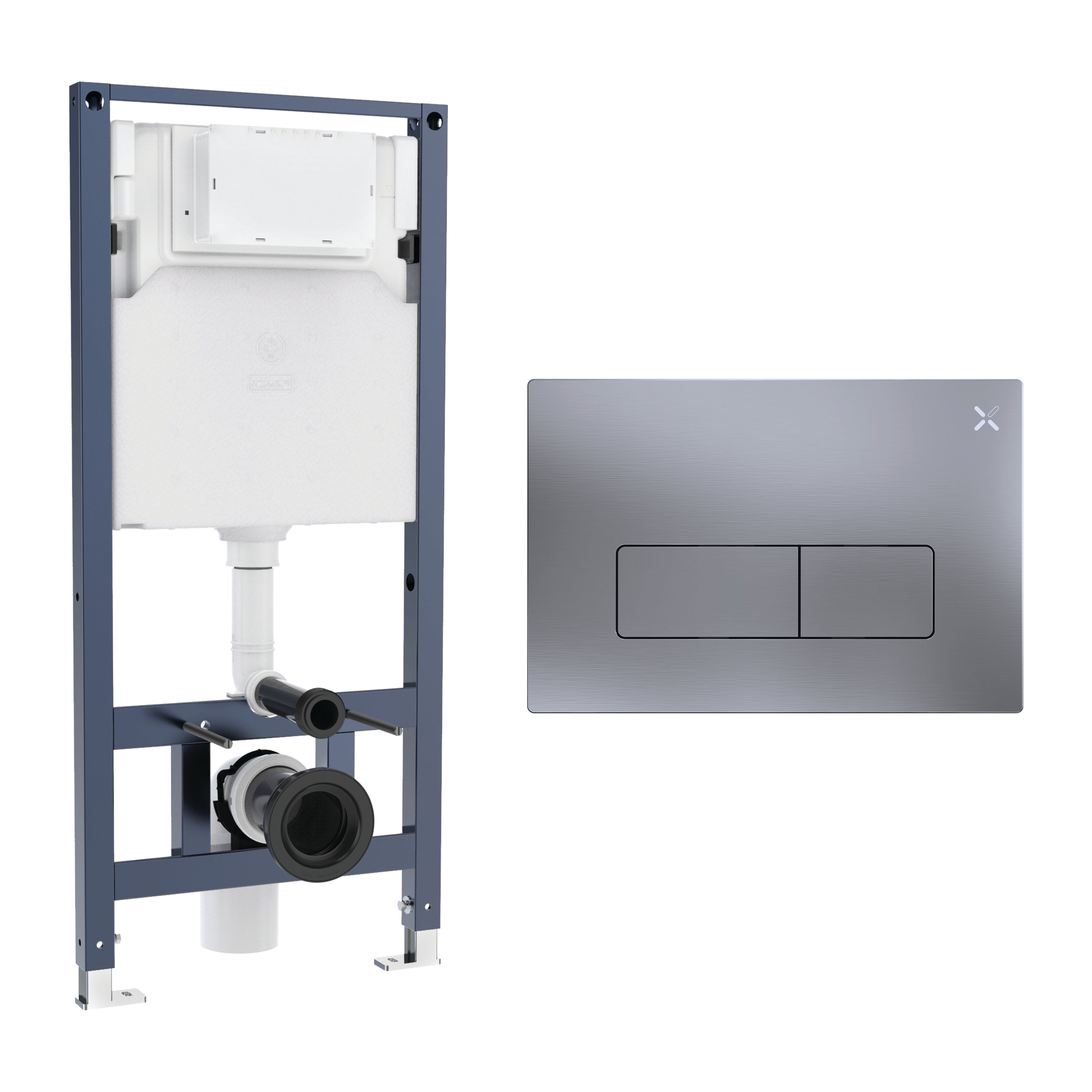 Crosswater MPRO Frame Set 3 Brushed Nickel