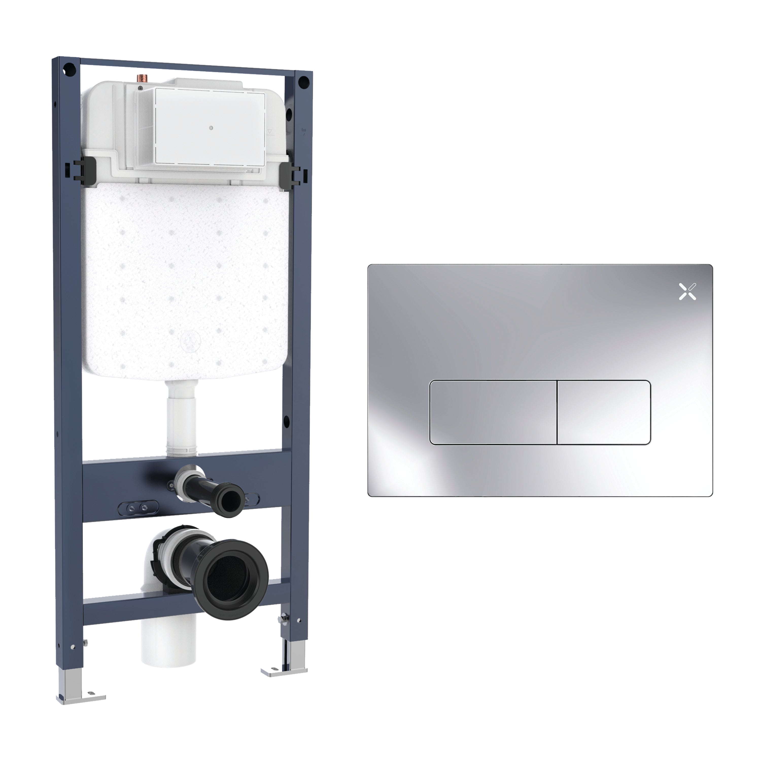 Crosswater MPRO Frame Set 4 Chrome