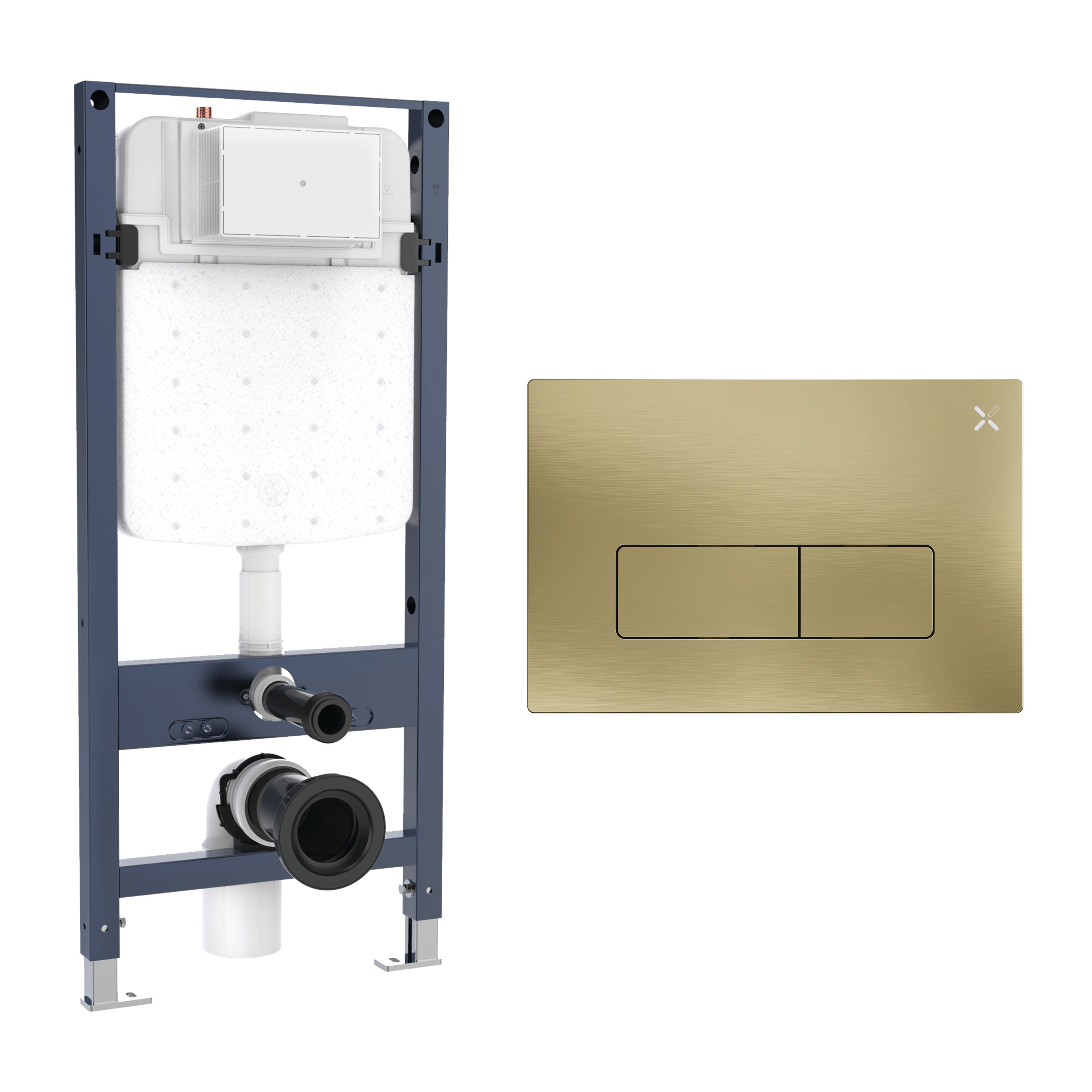 Crosswater MPRO Frame Set 4 Brushed Brass