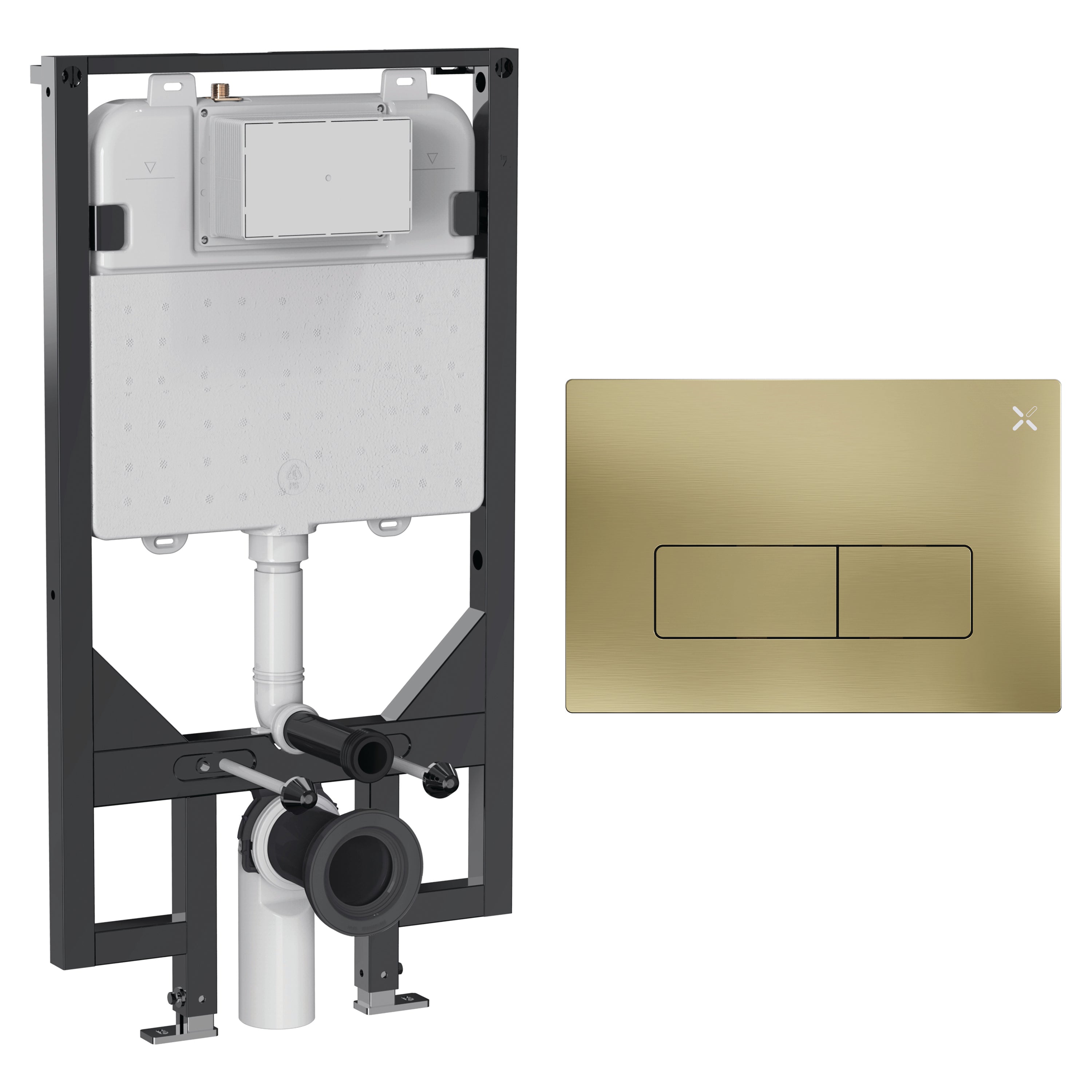 Crosswater MPRO Frame Set 5 Brushed Brass