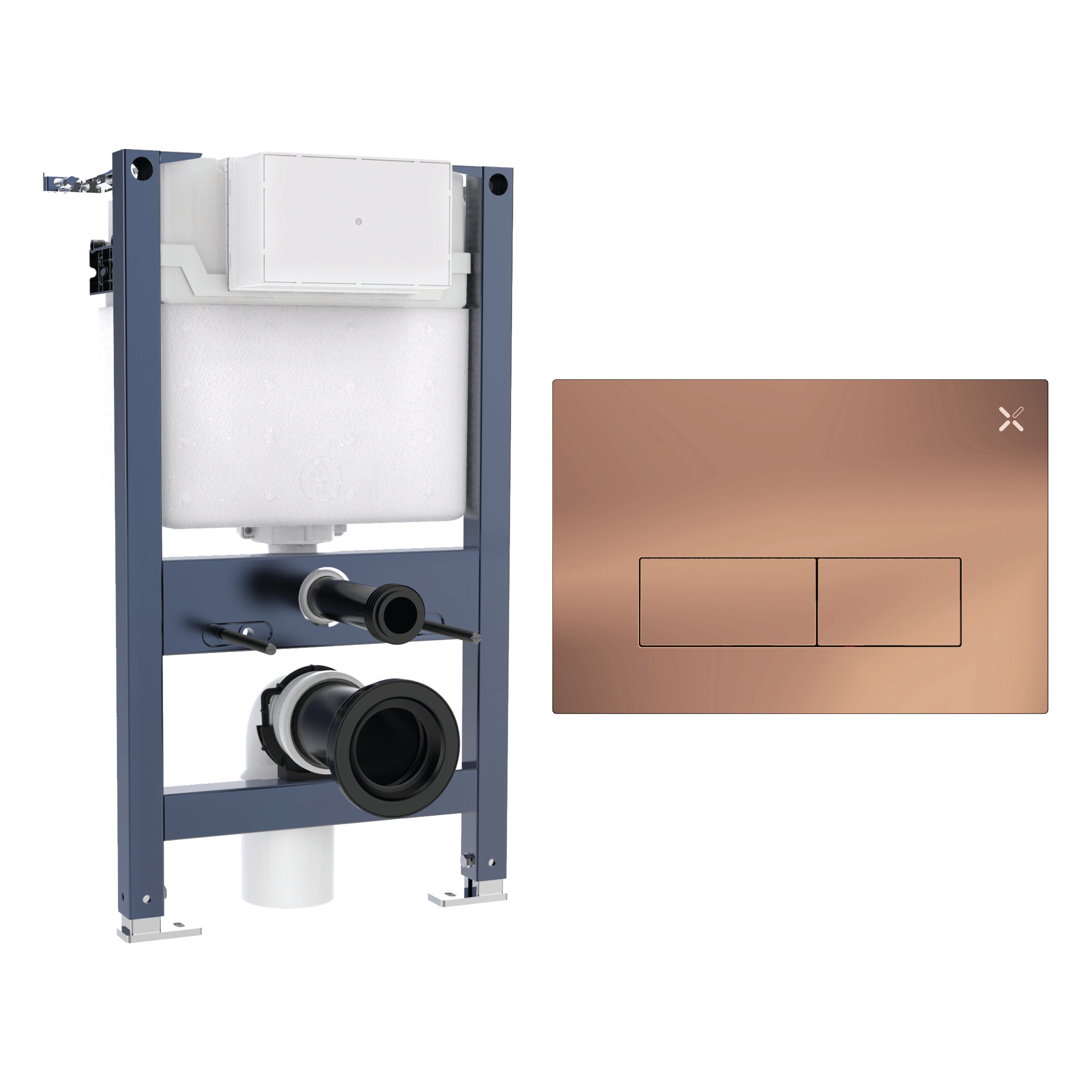 Crosswater MPRO Stainless Steel Frame Set 1 Brushed Bronze