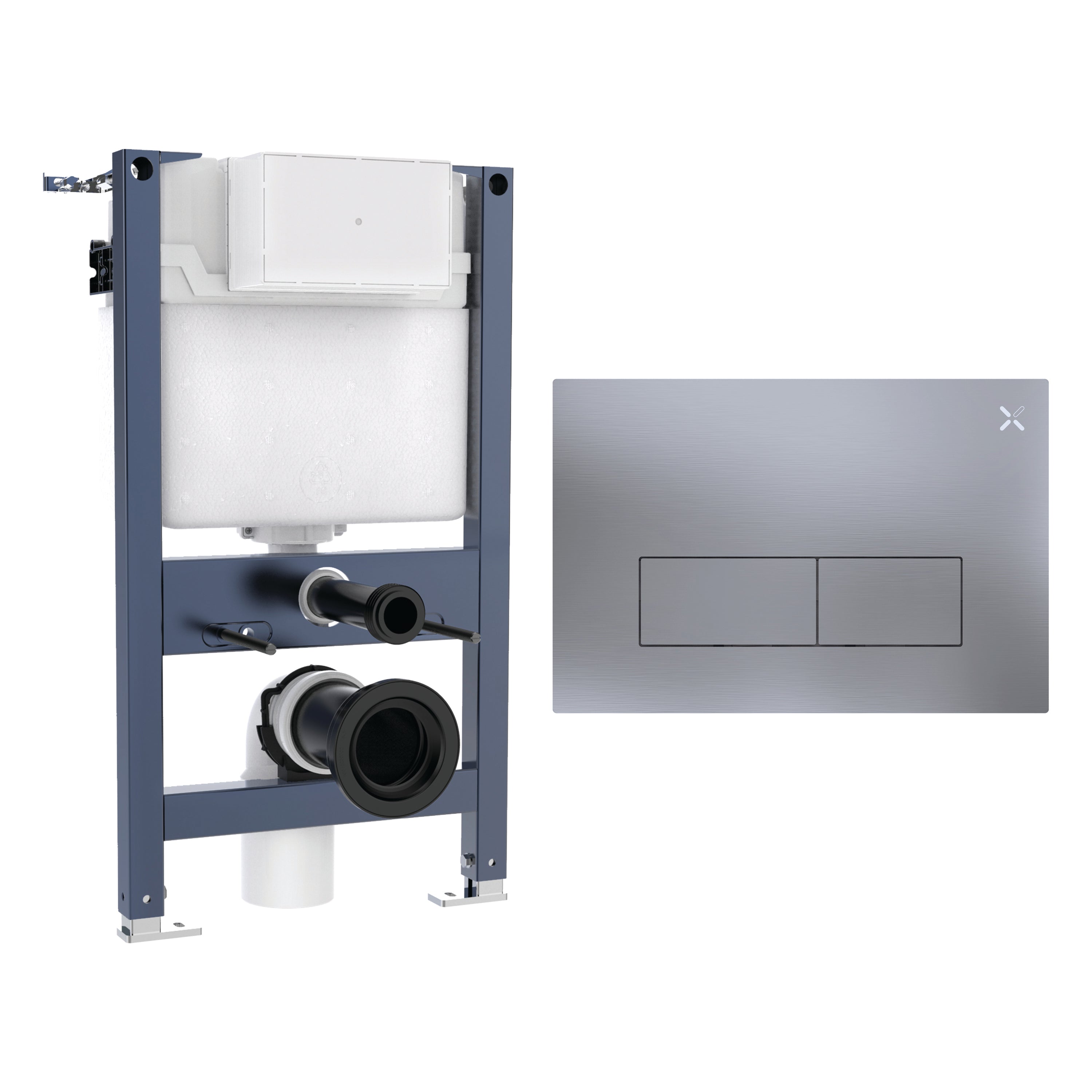 Crosswater MPRO Stainless Steel Frame Set 1 Brushed Nickel