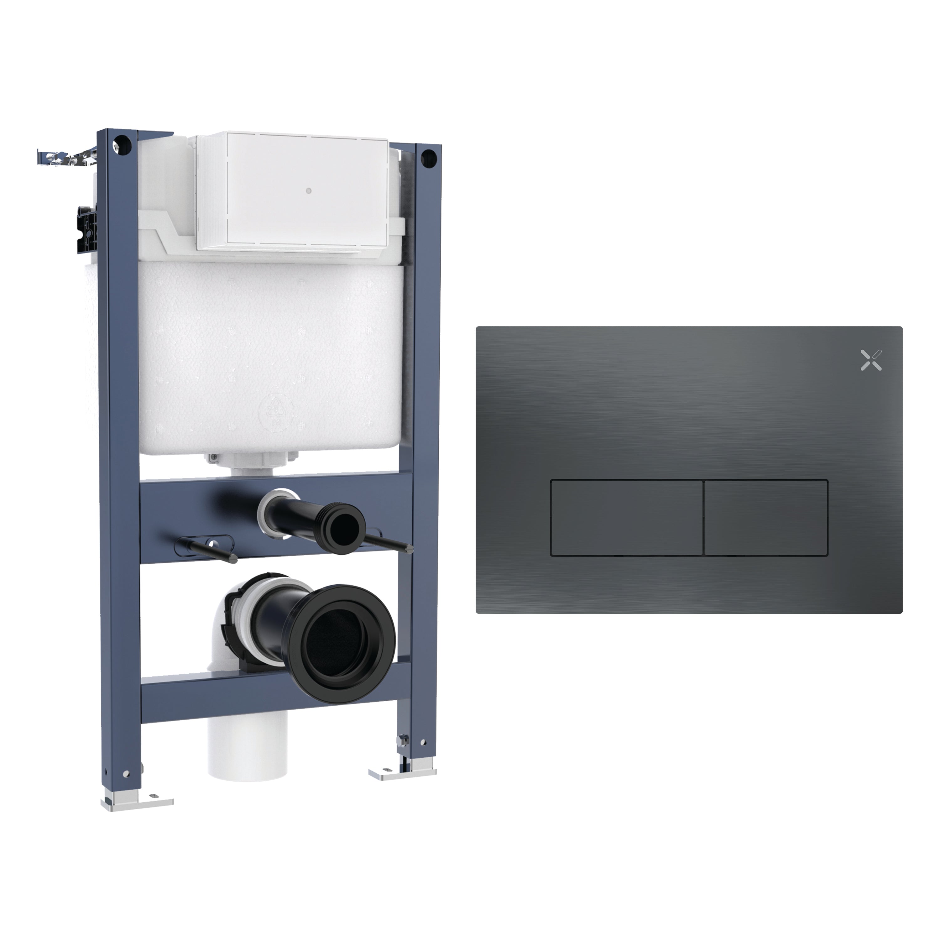Crosswater MPRO Stainless Steel Frame Set 1 Slate