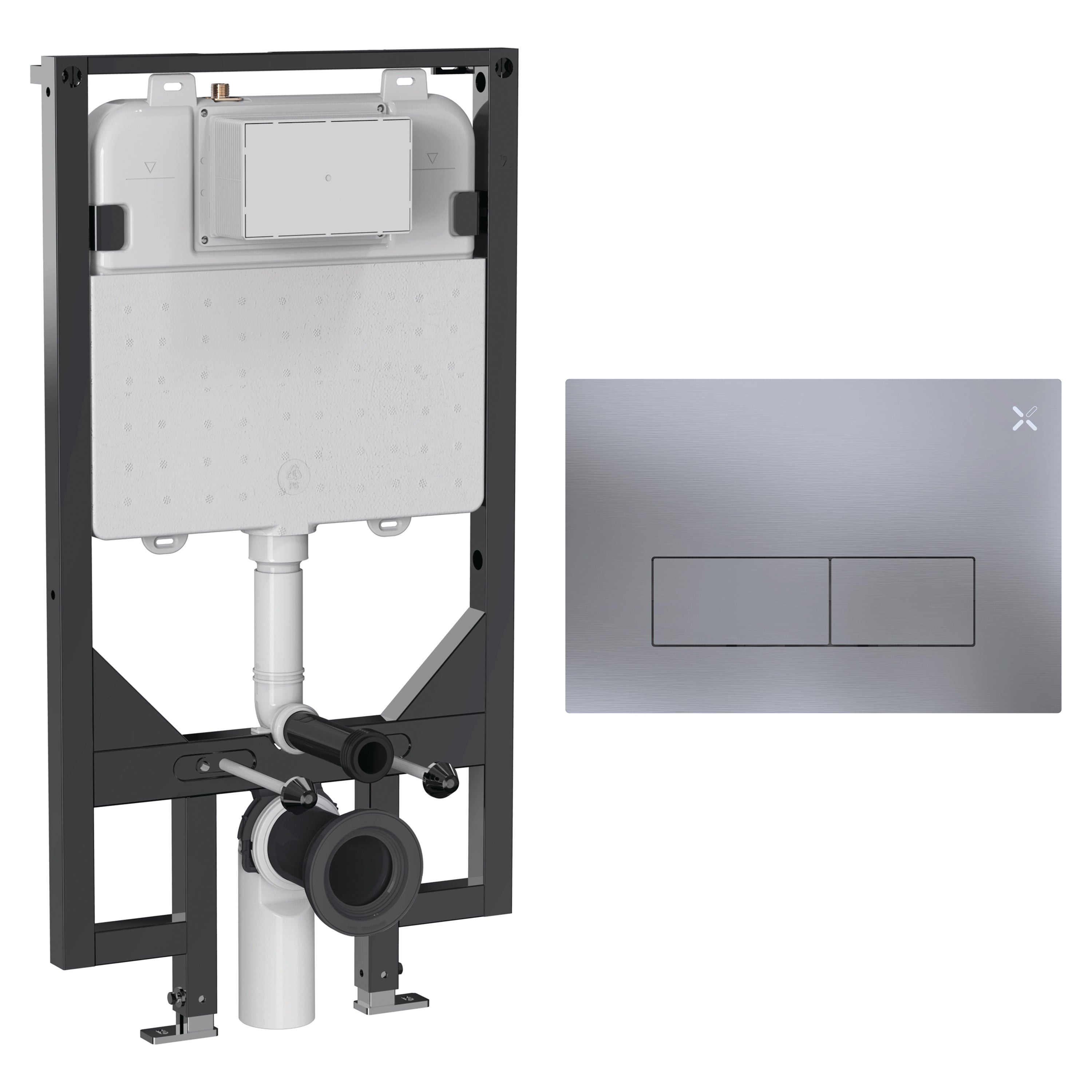 Crosswater MPRO Stainless Steel Frame Set 5 Brushed Nickel