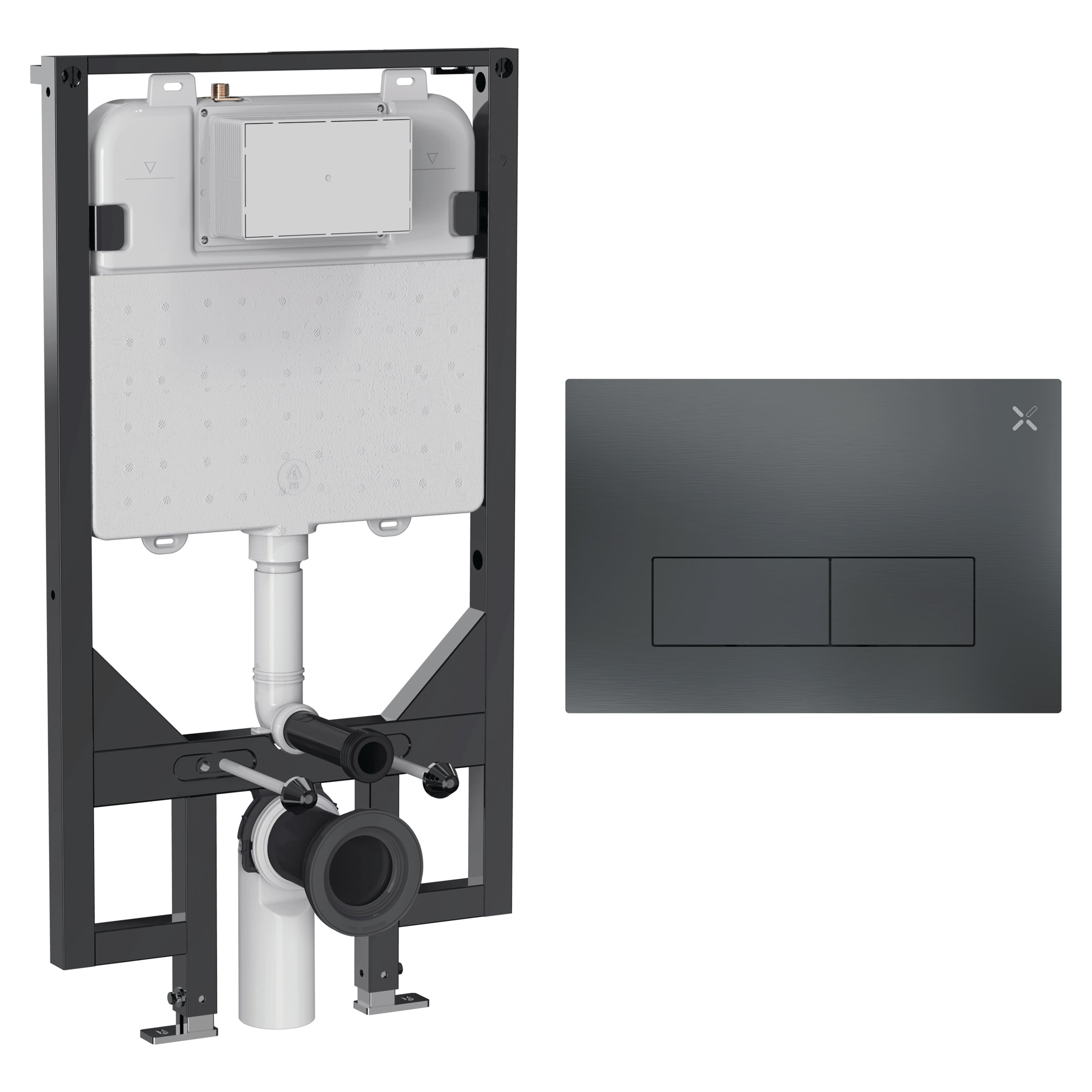 Crosswater MPRO Stainless Steel Frame Set 5 Slate