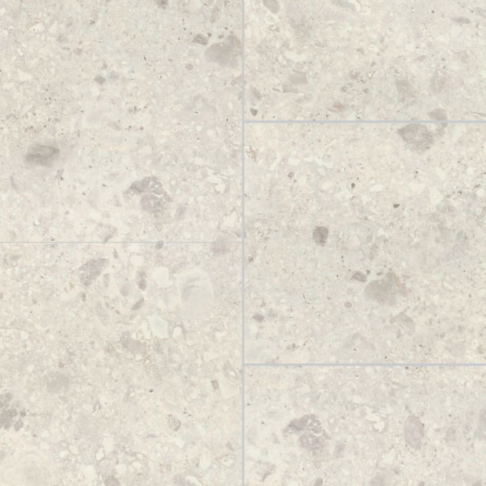Multipanel TILE Panel - White Terrazzo (0020) - Hydro-Lock T&G - Offset A - 2400x598x11mm - FSC Mix 70%