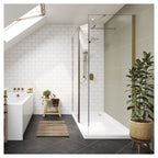 Multipanel Tile Metro Hydrolock 2400mm x 598mm Alpine White 191x197 Tile