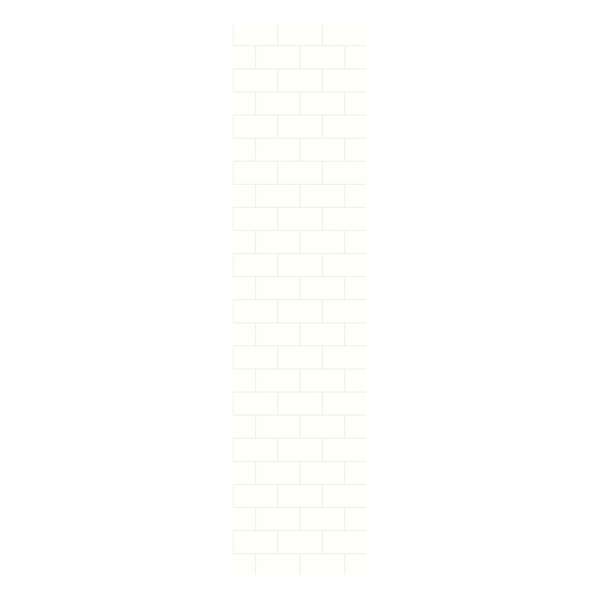 Multipanel Tile Metro Hydrolock 2400mm x 598mm Alpine White 191x197 Tile