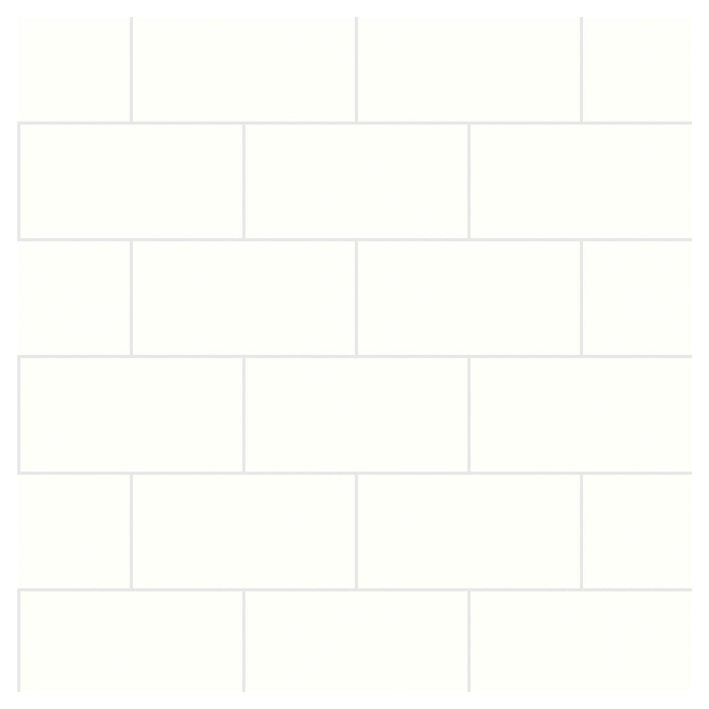 Multipanel Tile Metro Hydrolock 2400mm x 598mm Alpine White 191x197 Tile
