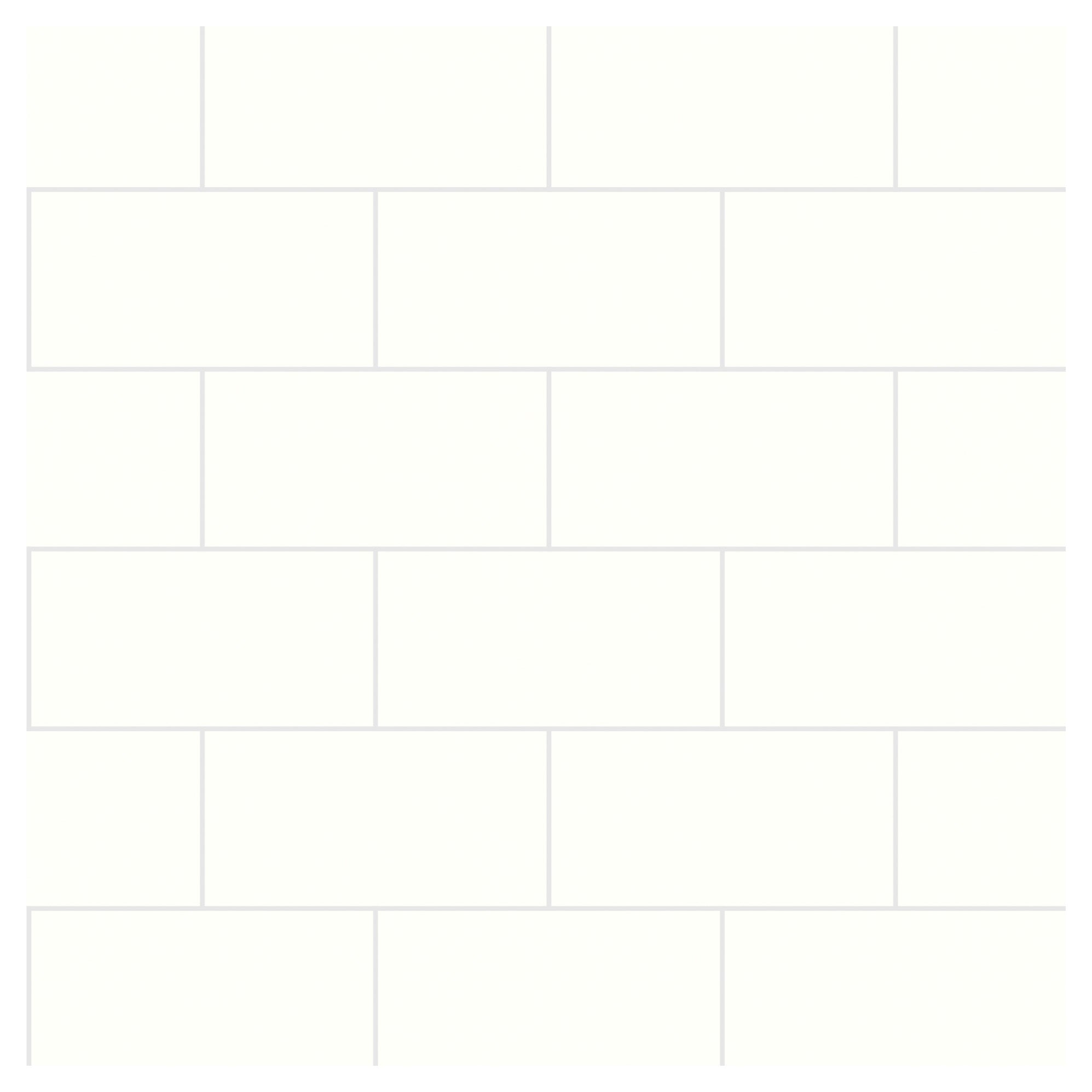 Multipanel Tile Metro Hydrolock 2400mm x 598mm Alpine White 191x197 Tile