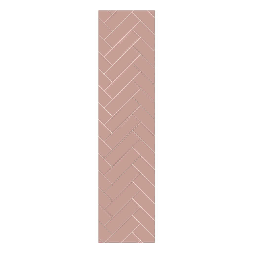 Multipanel Tile Herringbone Hydrolock 2400mm x 598mm Antique Rose 410x123 Tile