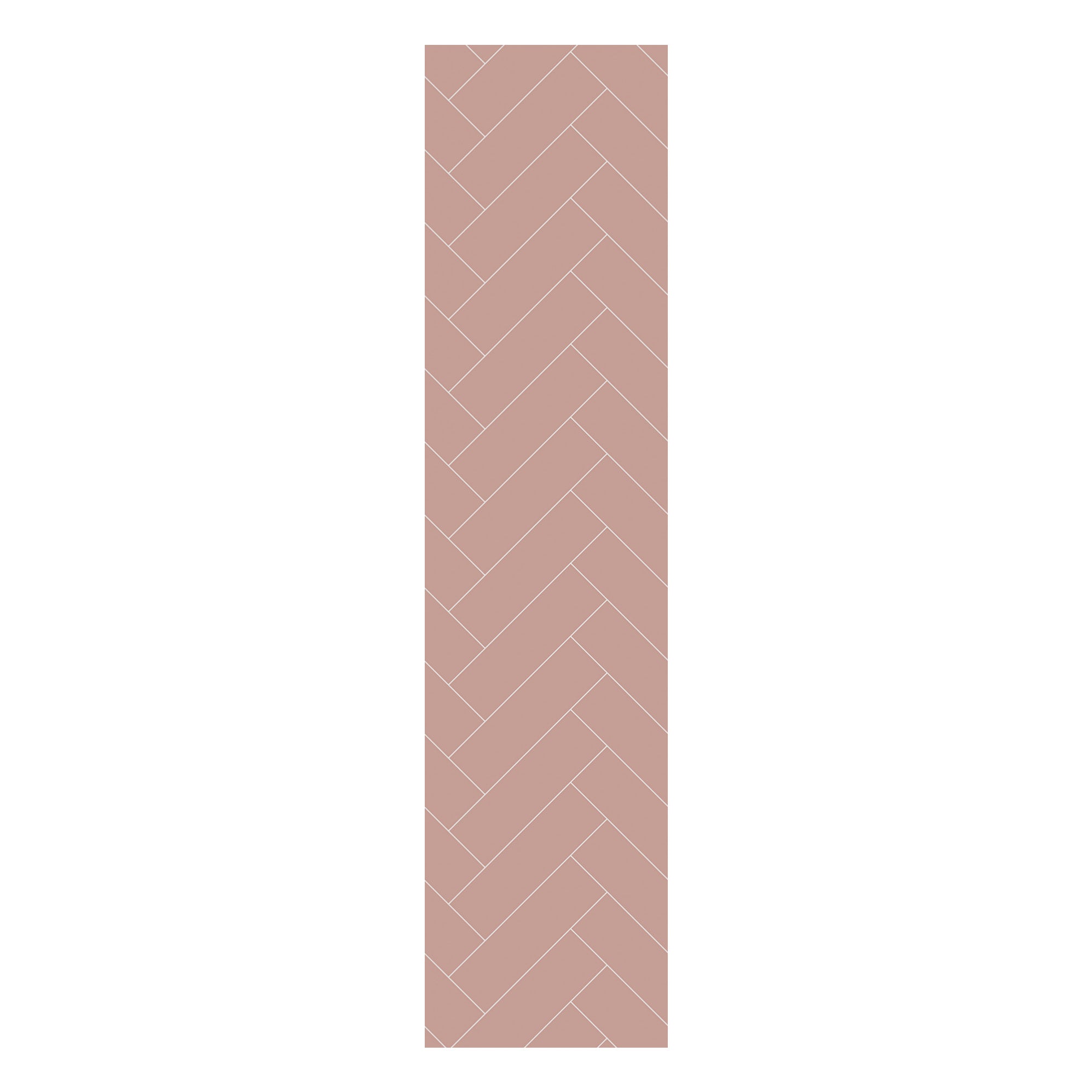 Multipanel Tile Herringbone Hydrolock 2400mm x 598mm Antique Rose 410x123 Tile