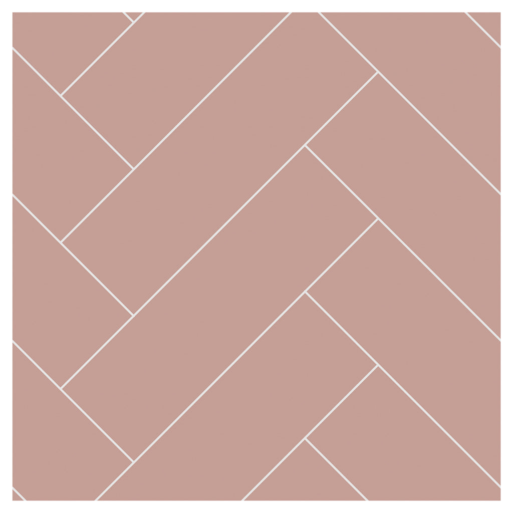 Multipanel Tile Herringbone Hydrolock 2400mm x 598mm Antique Rose 410x123 Tile