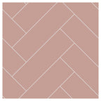 Multipanel Tile Herringbone Hydrolock 2400mm x 598mm Antique Rose 410x123 Tile