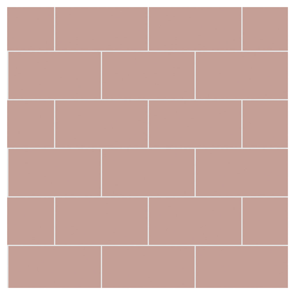 Multipanel Tile Metro Hydrolock 2400mm x 598mm Antique Rose 191x197 Tile