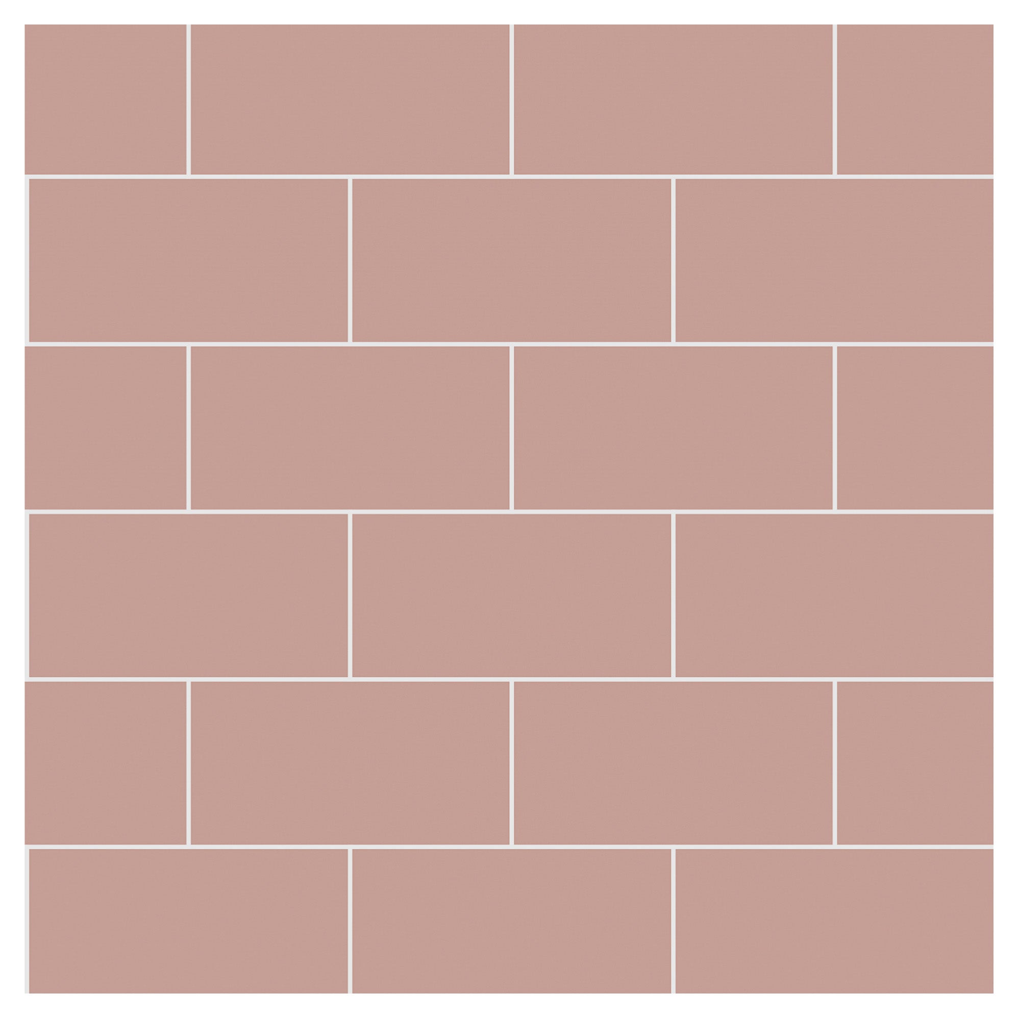 Multipanel Tile Metro Hydrolock 2400mm x 598mm Antique Rose 191x197 Tile