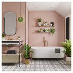 Multipanel Tile Hydrolock 2400mm x 598mm Antique Rose 400x580mm Tile