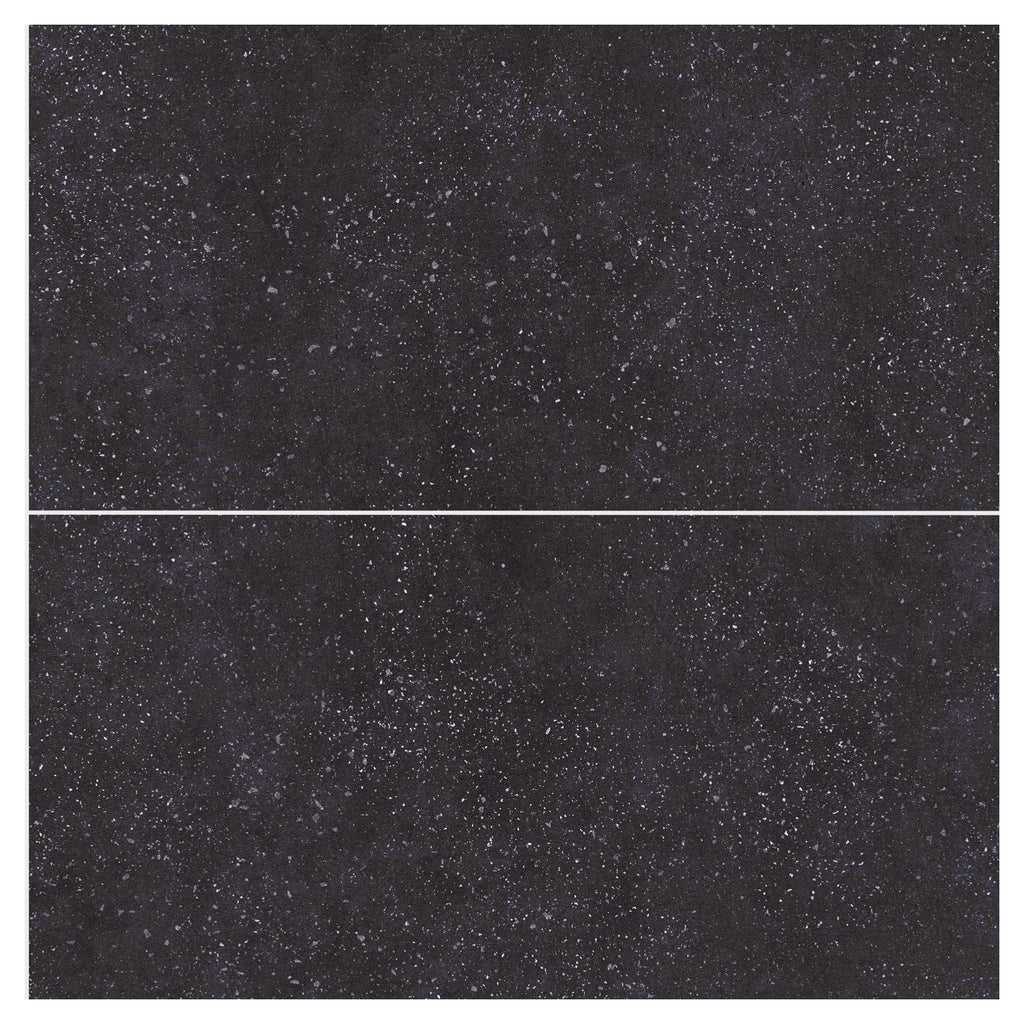 Multipanel Tile Hydrolock 2400mm x 598mm Black Mineral 400x580mm Tile