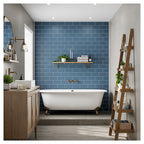 Multipanel Tile Metro Hydrolock 2400mm x 598mm Misty Blue 191x197 Tile
