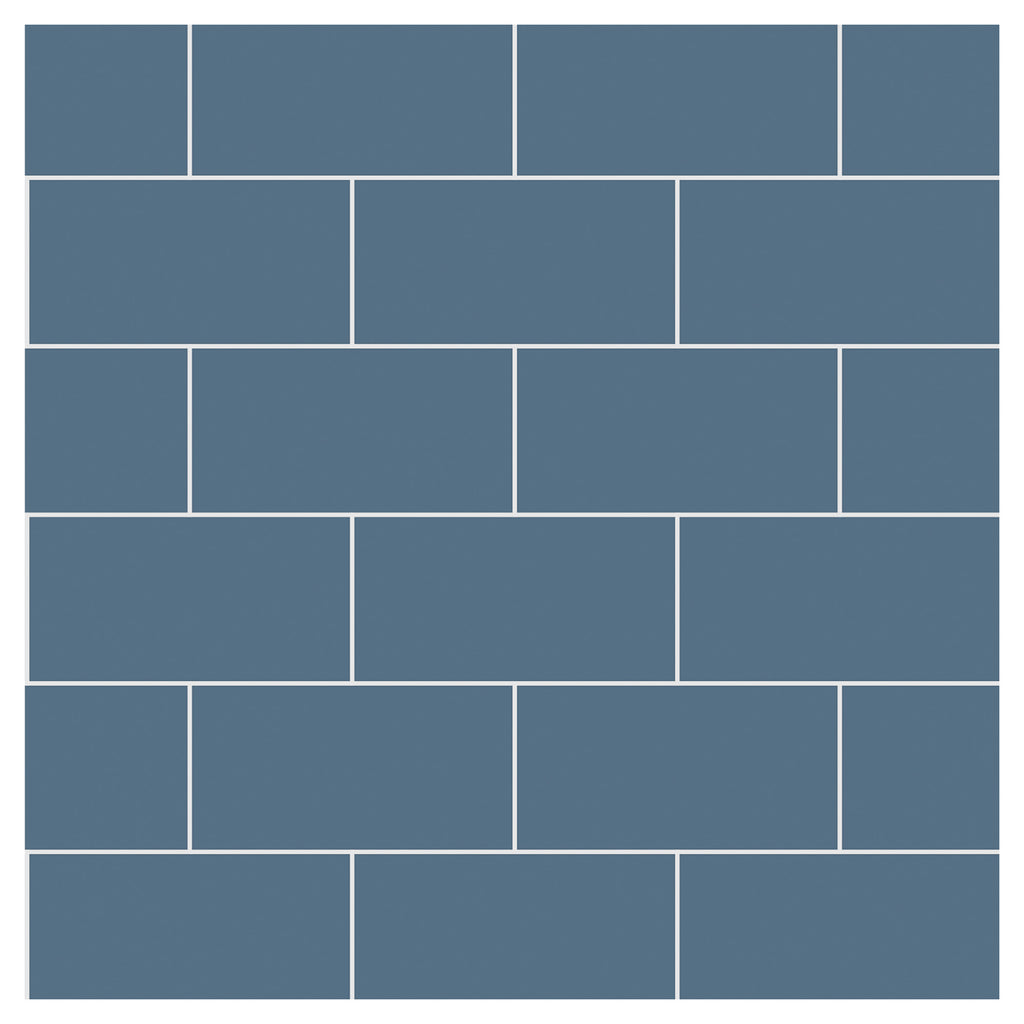 Multipanel Tile Metro Hydrolock 2400mm x 598mm Misty Blue 191x197 Tile