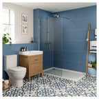 Multipanel Tile Hydrolock 2400mm x 598mm Misty Blue 400x580mm Tile