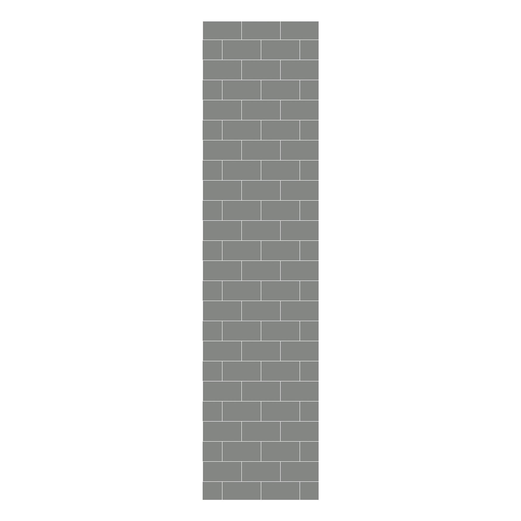 Multipanel Tile Metro Hydrolock 2400mm x 598mm Dust Grey 191x197 Tile