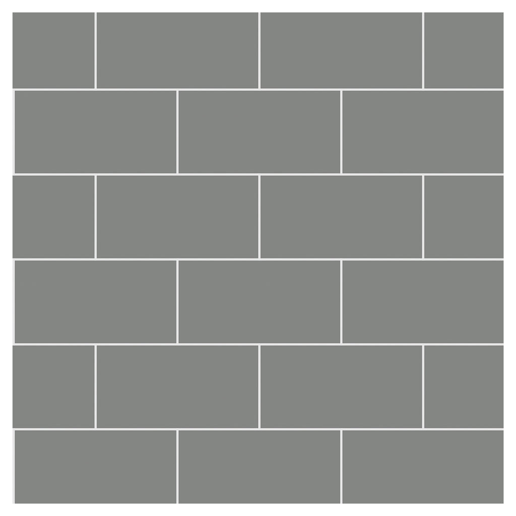 Multipanel Tile Metro Hydrolock 2400mm x 598mm Dust Grey 191x197 Tile