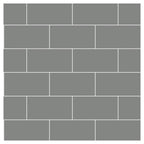 Multipanel Tile Metro Hydrolock 2400mm x 598mm Dust Grey 191x197 Tile