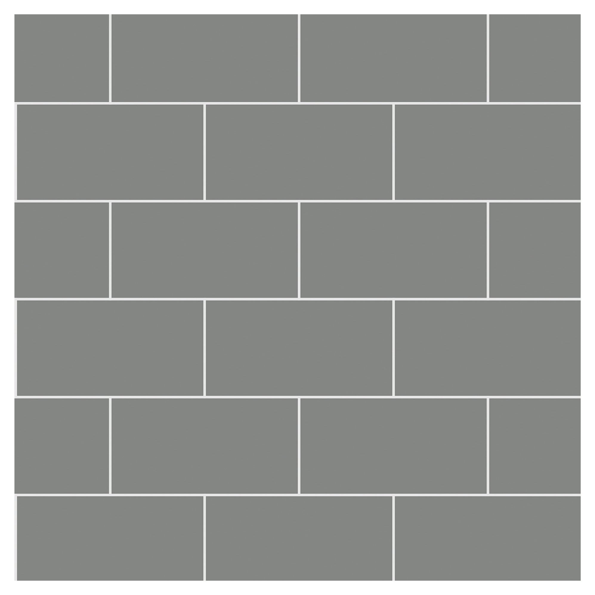 Multipanel Tile Metro Hydrolock 2400mm x 598mm Dust Grey 191x197 Tile