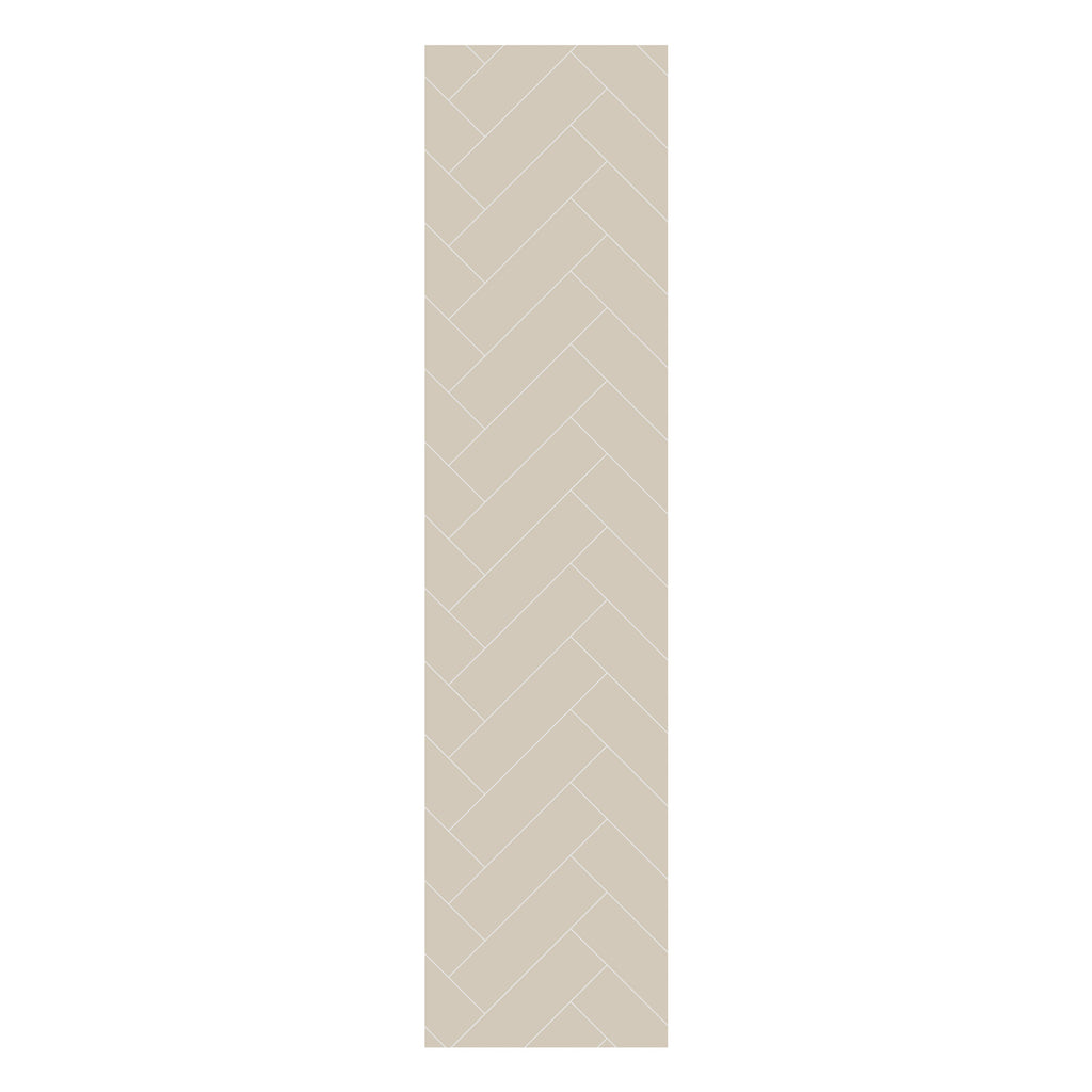 Multipanel Tile Herringbone Hydrolock 2400mm x 598mm Taupe Grey 410x123 Tile